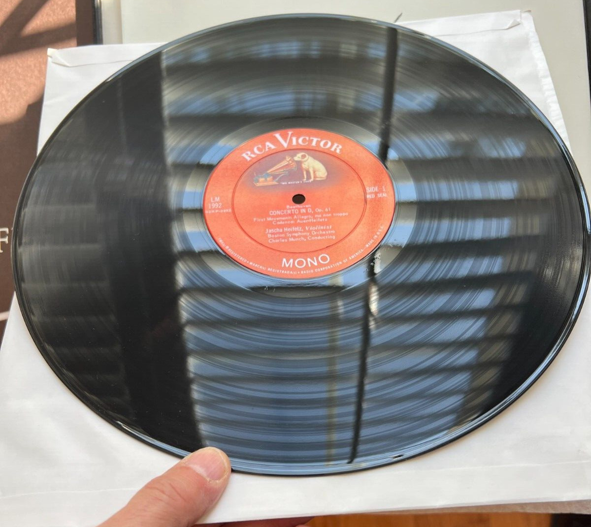 HEIFETZ Beethoven Violin Concerto In D RCA VICTOR LM-1992 - Image 4