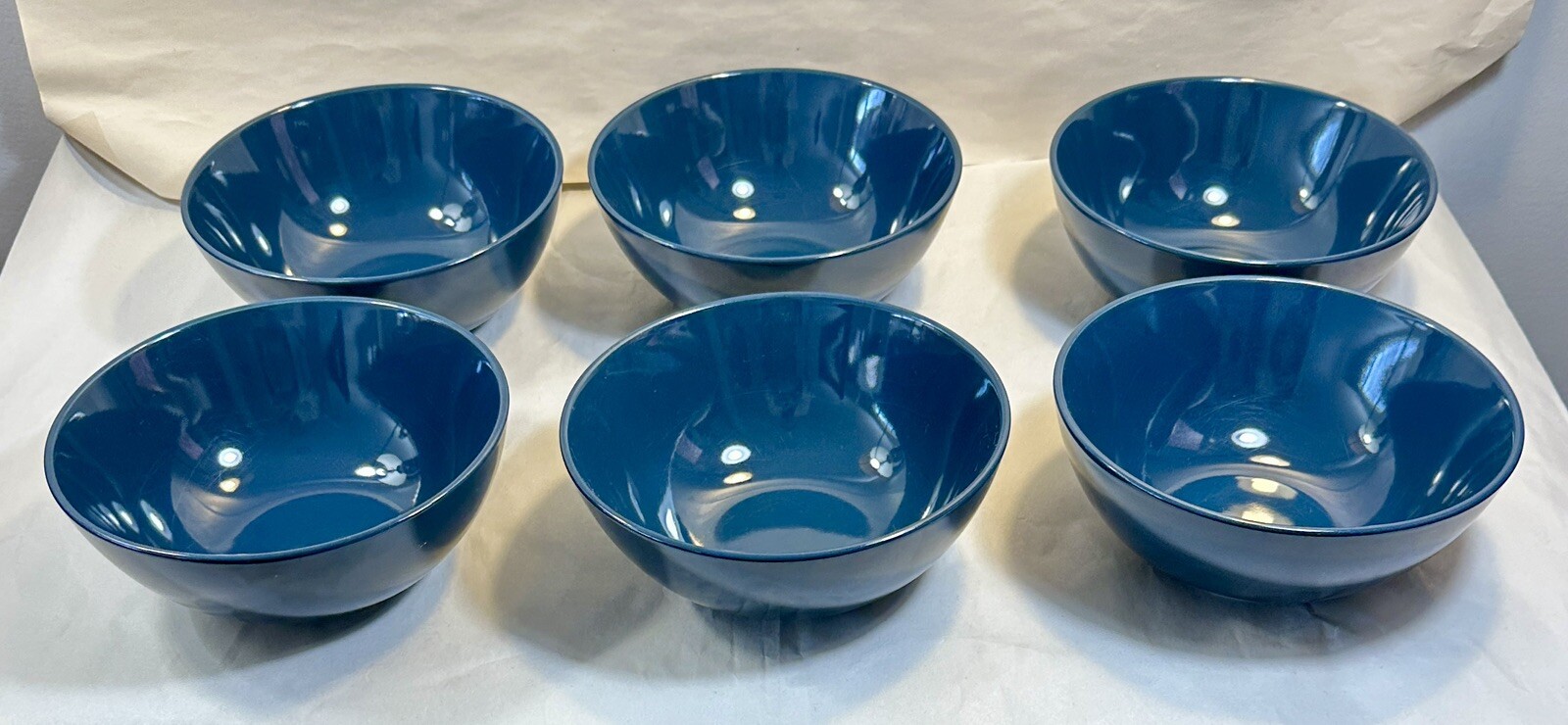 Set of 2 (Two) IKEA Of Sweden FARGRIK Royal Blue Coupe Cereal Bowls 21963 - Image 5