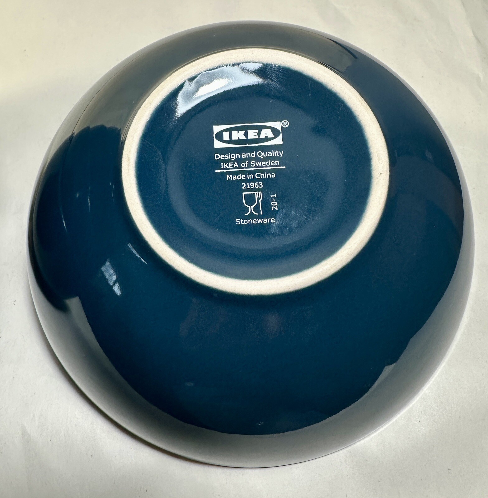 Set of 2 (Two) IKEA Of Sweden FARGRIK Royal Blue Coupe Cereal Bowls 21963 - Image 7