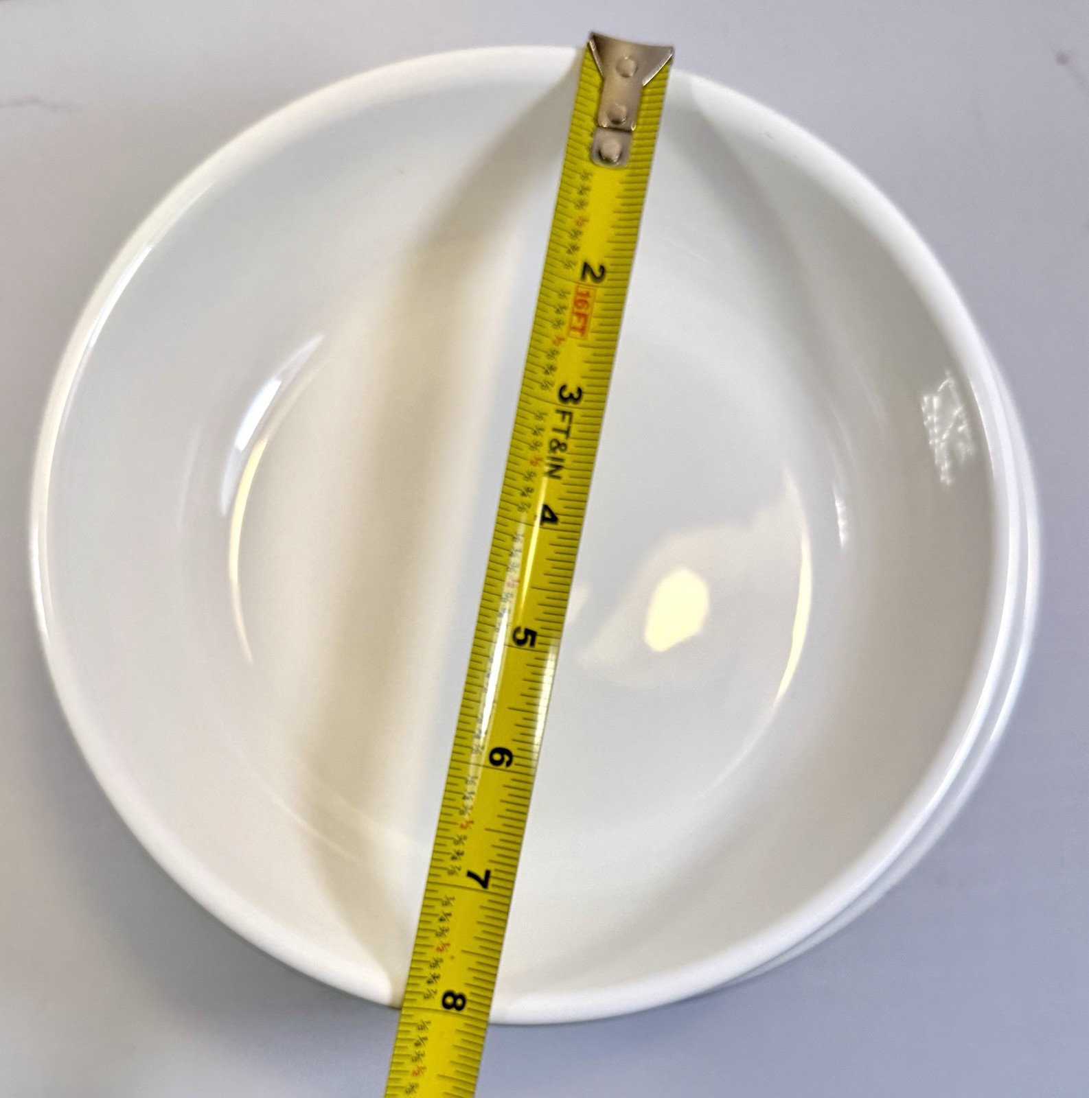 Set of 5 Delmar Fapor White Round Dinner Bowls 8" Embossed Raised Dots - UNUSED - Image 3