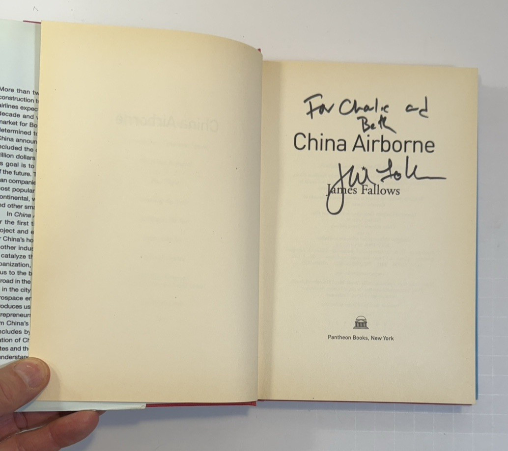 China Airborne by James Fallows HC First Edition - Signed by Author - Image 4