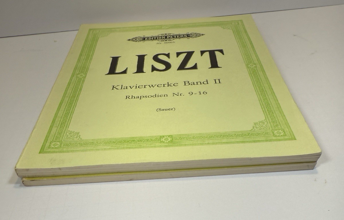 Liszt Klavierwerke - RHAPSODIES - Band I / II - Peters 3600a / 3600b - UNUSED - Image 10