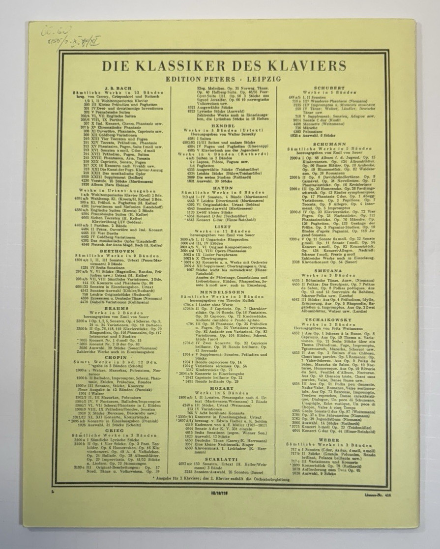 Beethoven - Klavierkonzert Nr. 5 Op. 73 - Peters Edition 2894c - Pauer - UNUSED - Image 9