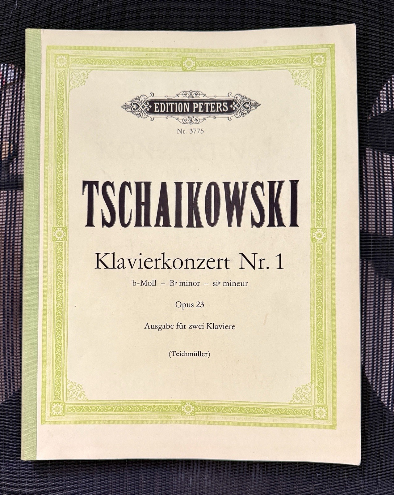 Tchaikovsky Piano Concerto No. 1 Peters Edition 3775 - Leipzig GDR - Immaculate
