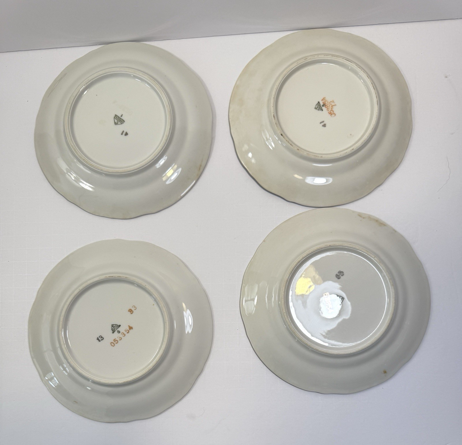 Set of 4 Thistle by CHODZIEZ-POLAND Fine-China Gray Salad / Bread Plates 7" - Image 3