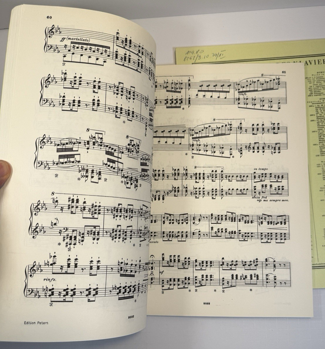 Liszt Klavierwerke - ETUDES - Band III / IV - Peters 3600c / 3600d - UNUSED - Image 3