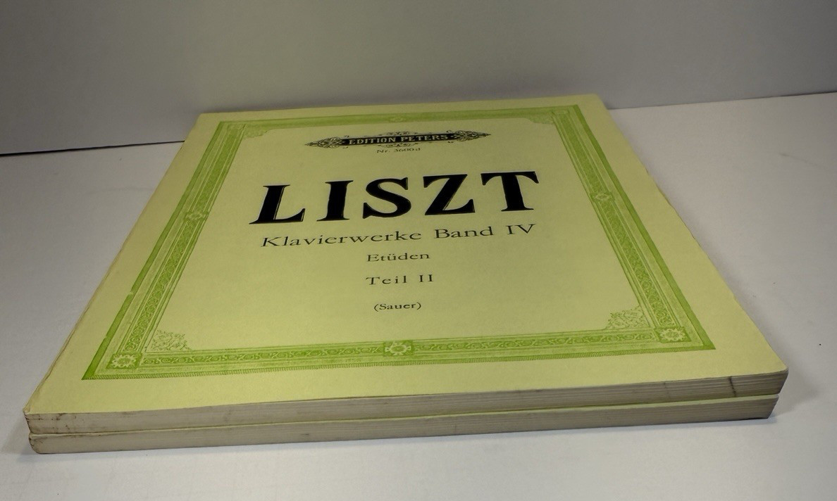 Liszt Klavierwerke - ETUDES - Band III / IV - Peters 3600c / 3600d - UNUSED - Image 6