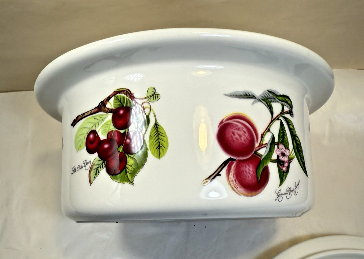 Portmeirion Lidded Casserole Dish Serving Bowl Round 8-3/4" - NOS - Image 7