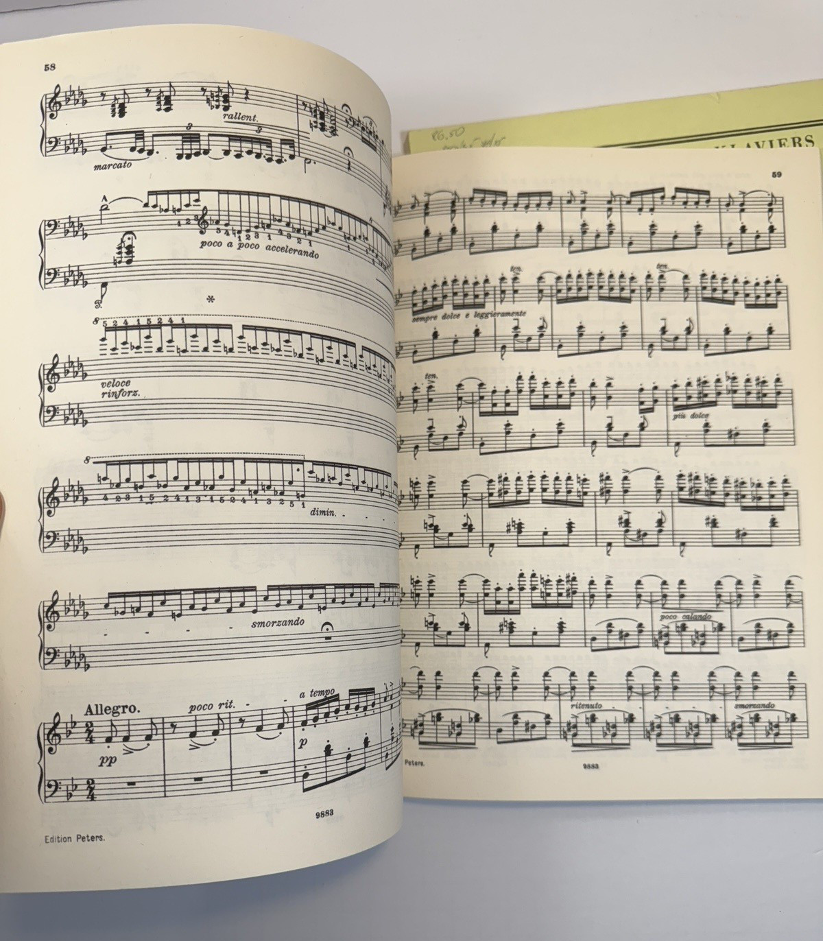 Liszt Klavierwerke - RHAPSODIES - Band I / II - Peters 3600a / 3600b - UNUSED - Image 4