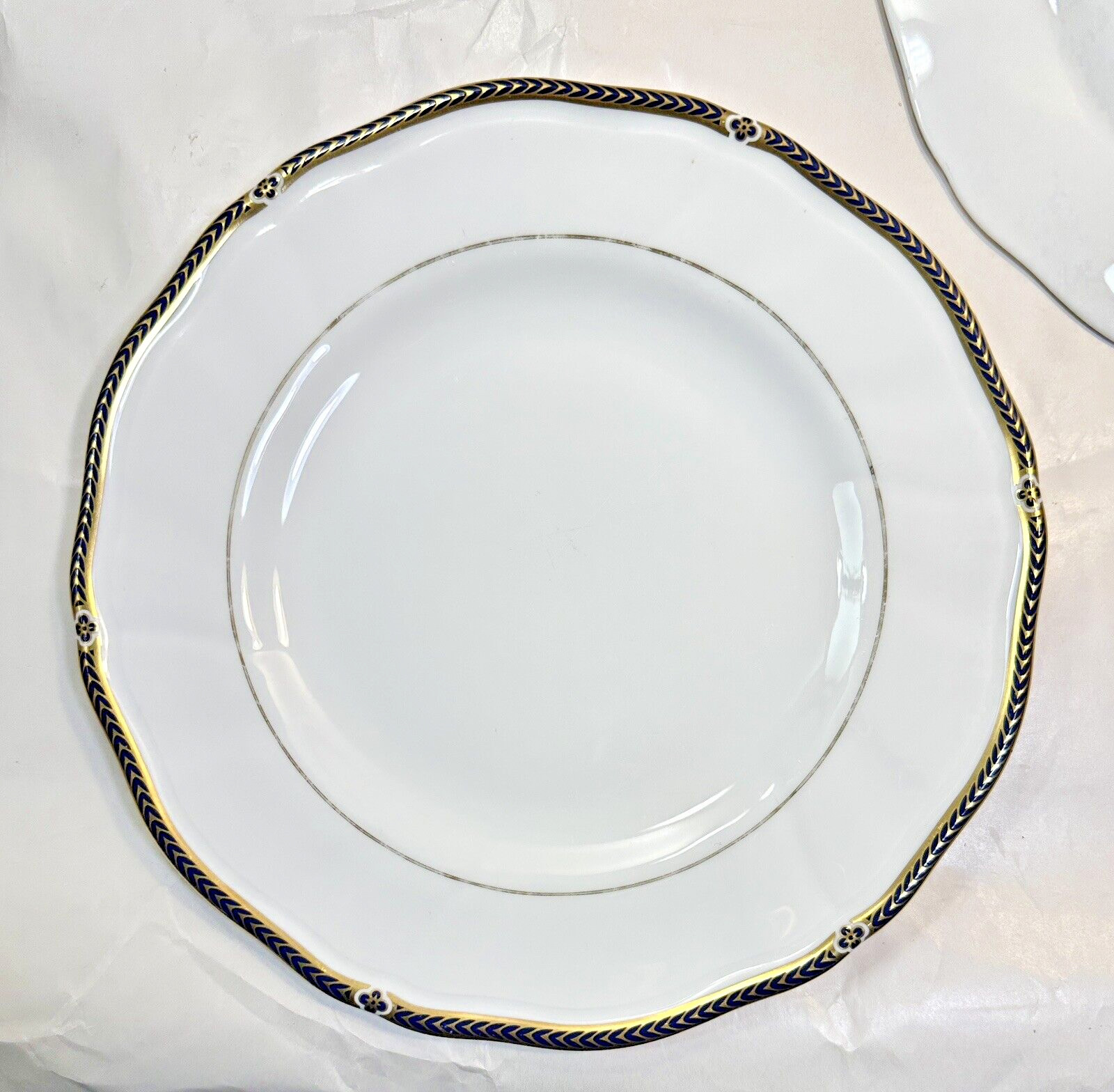 Two (2) Wedgwood Royal Lapis Salad Plates - 8" - Image 1
