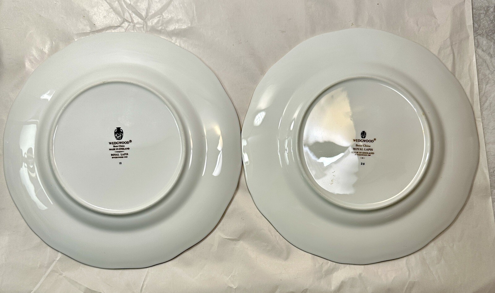 Two (2) Wedgwood Royal Lapis Salad Plates - 8" - Image 9