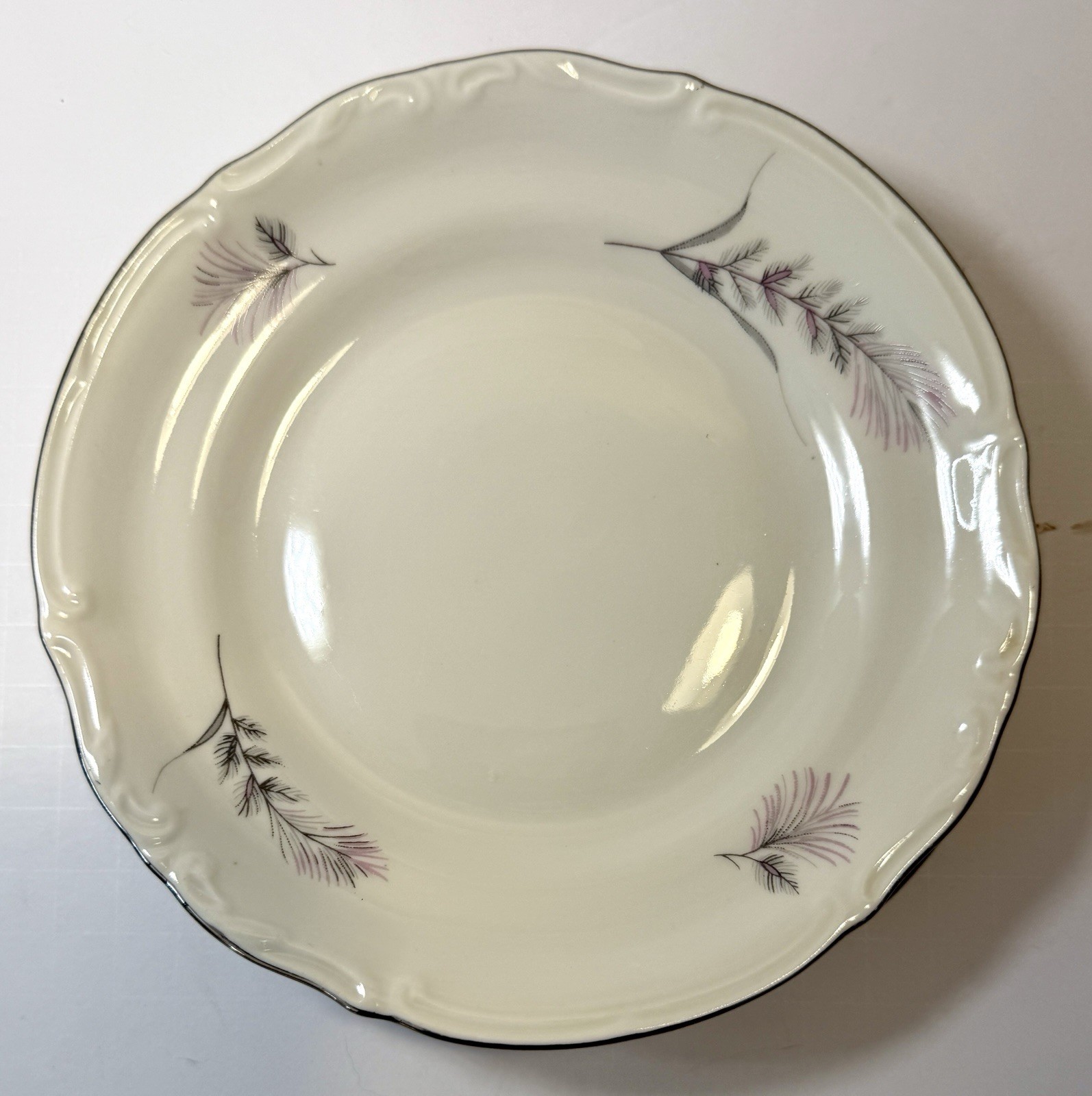 Set of 4 Thistle by CHODZIEZ-POLAND Fine-China Gray Salad / Bread Plates 7" - Image 8
