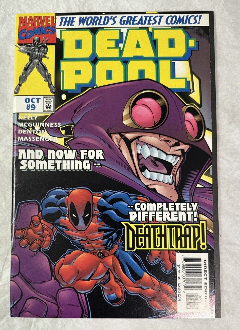 Deadpool #9 • 1st Appearance of Deathtrap | Marvel (Oct 1997)   |      M I N T - Image 1