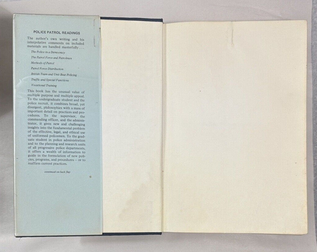 Police Patrol Readings - Second Edition - Samuel Chapman - 2nd Ed., 1970 - HCDJ - Image 1