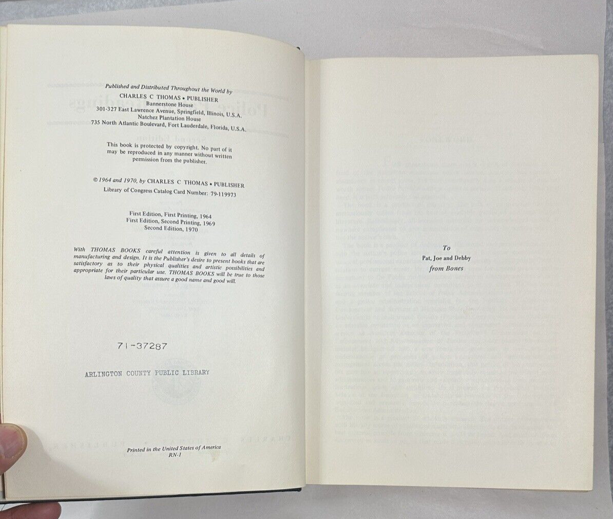 Police Patrol Readings - Second Edition - Samuel Chapman - 2nd Ed., 1970 - HCDJ - Image 2