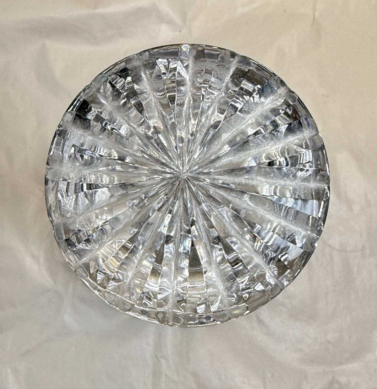 Bohemian Crystal Etched Decanter and Stopper - 16" Tall - Circa 1960s - Image 5