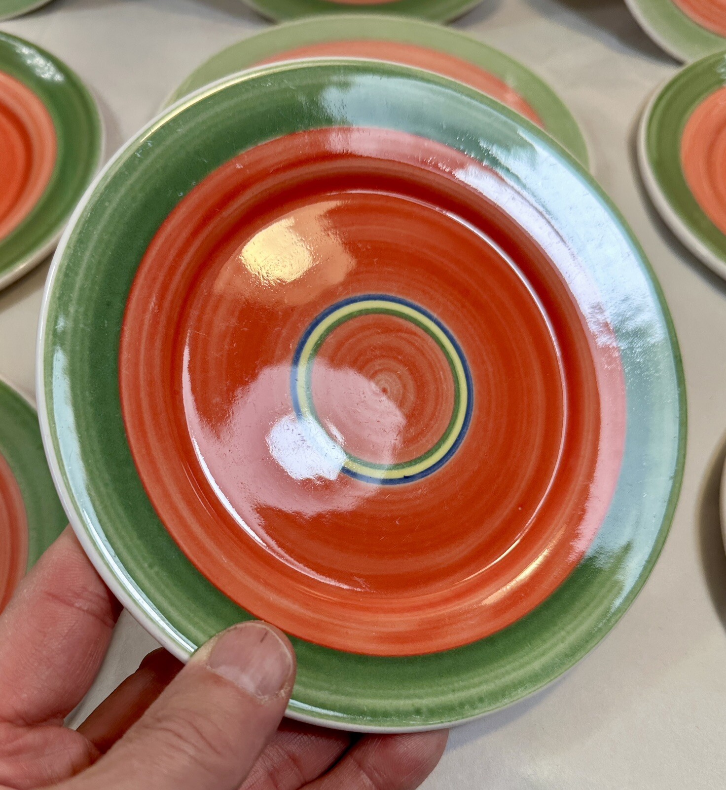 1800-1998 Dudson Artisan Finest Vitrified 6-3/8” Bread Plate UK Made - Set of 9 - Image 1