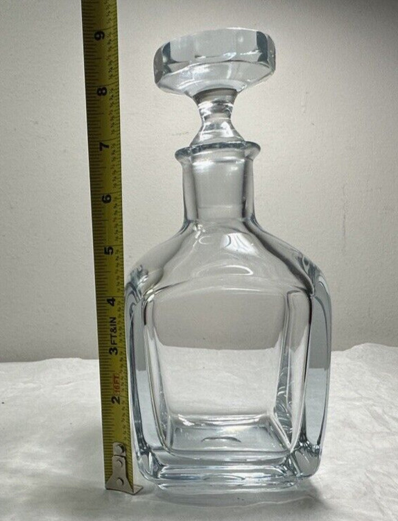 Strombergshyttan Crystal Decanter w/Round Stopper ~ Sweden / Signed / UNUSED - Image 8