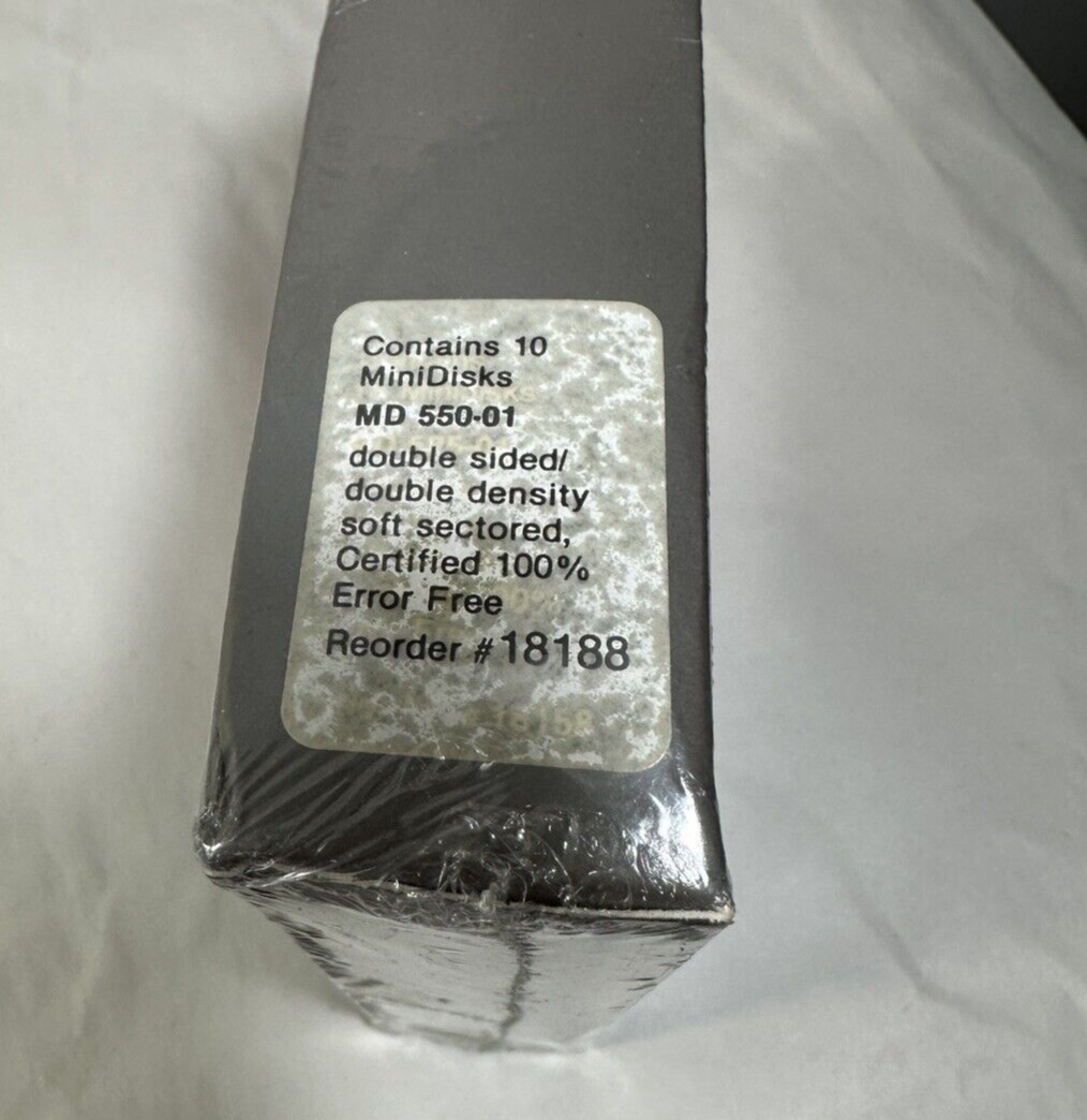 Verbatim DataLife - Minidisks, MD 550-01, Vintage Sealed Box - 10 Count - Image 1
