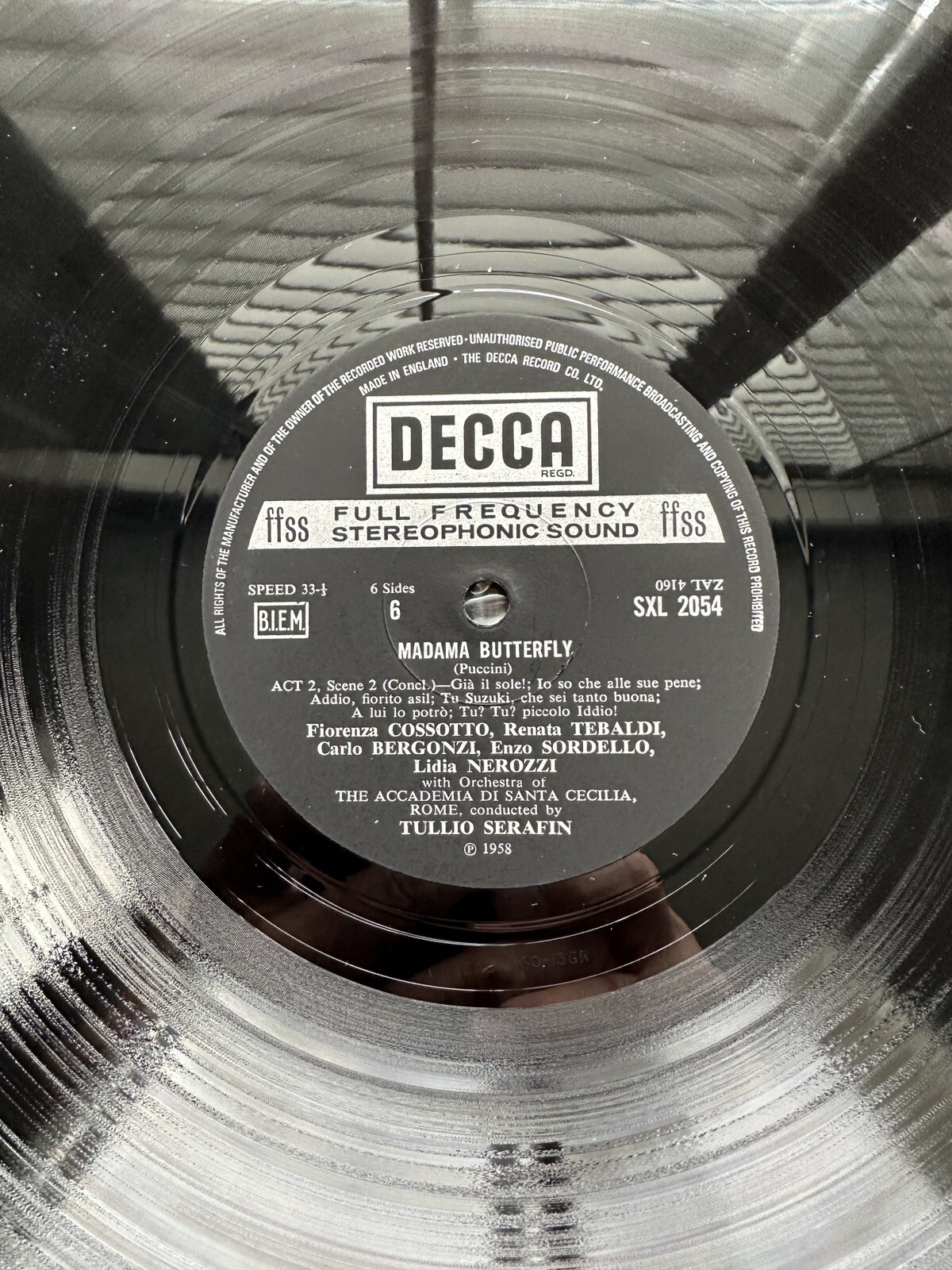 Puccini: Madame Butterfly - Tebaldi, Bergonzi, Serafin - DECCA SXL 2054-6  UK - Image 6