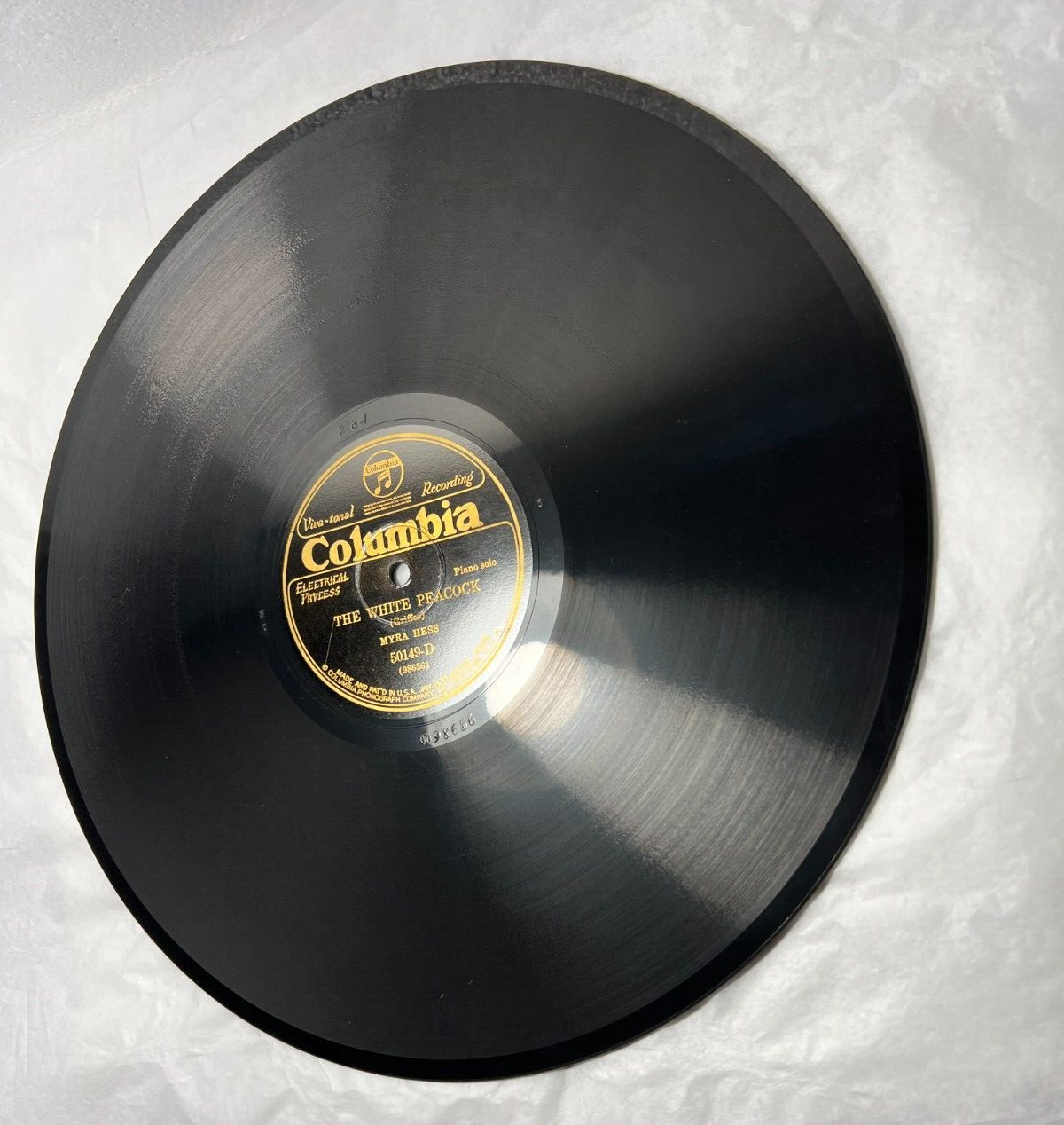Myra Hess - The White Peacock / Ritual Fire Dance - Columbia 50149-D (1929) MM - Image 4
