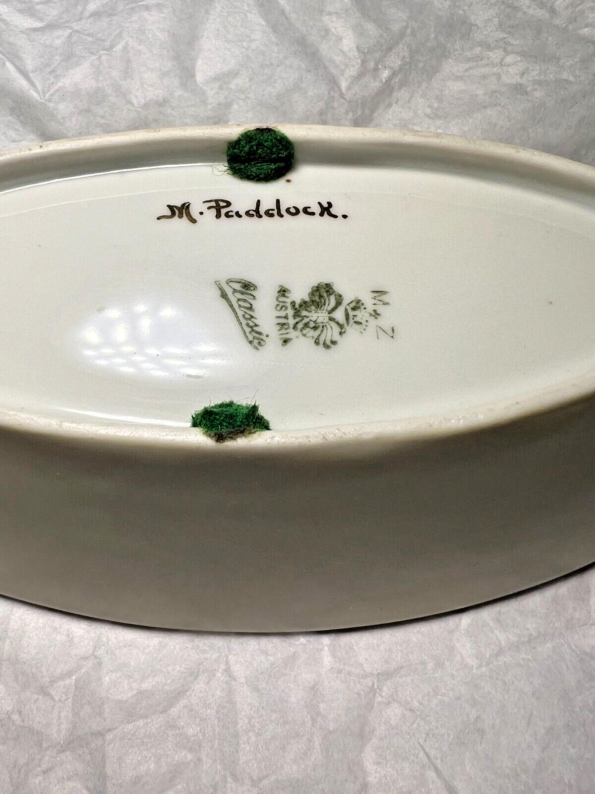 Antique 1884 MZ Austria Serving / Candy Dish - Signed - Image 1