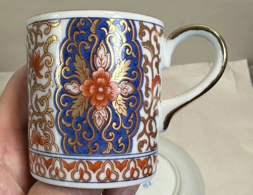 Set of Six (6) Vintage Japanese Fukusen Original Imari Demitasse Cups & Saucers - Image 4