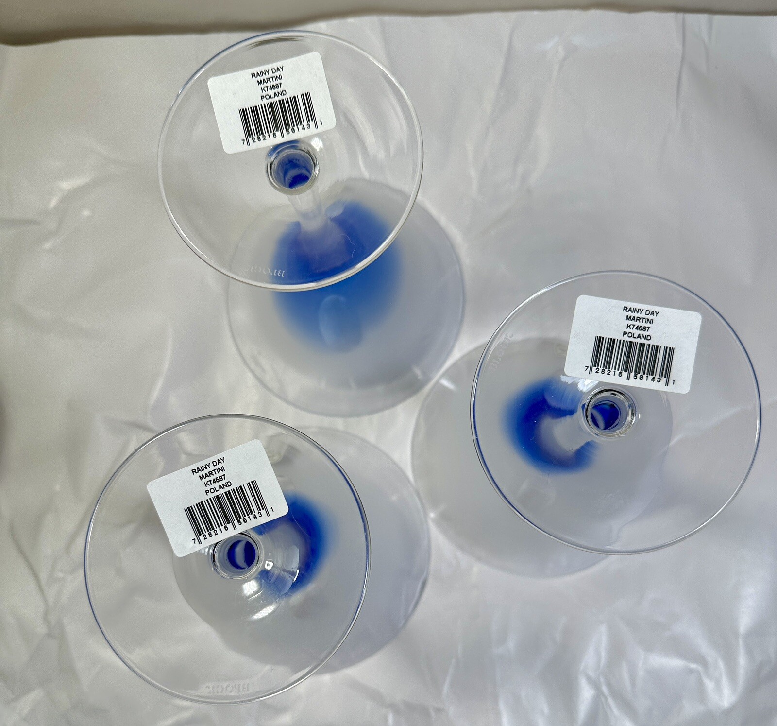 One (1) Block Rainy Day Crystal Martini Glass K74587 - New With Tags, Stickers - Image 8