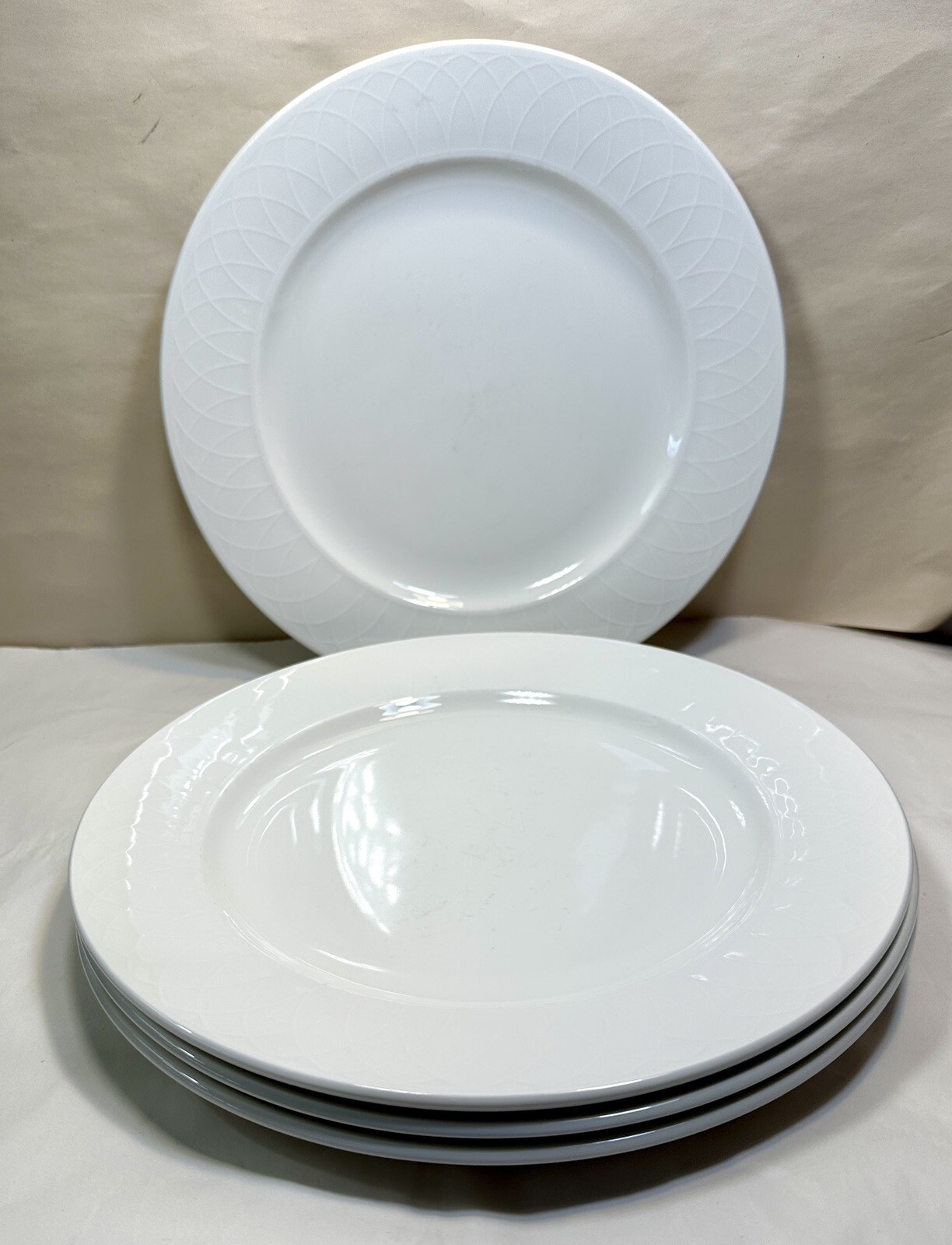 Set of Four (4) Churchill Fine Vitrified ALCHEMY BS4034 Dinner Plates 10.5"