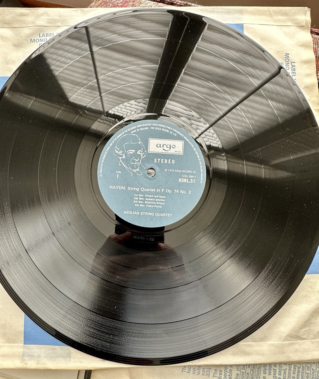 HAYDN String Quartets Vol. 9 - Op. 71 and 74 - Aeolian Quartet - Argo HDNL 49-51 - Image 2