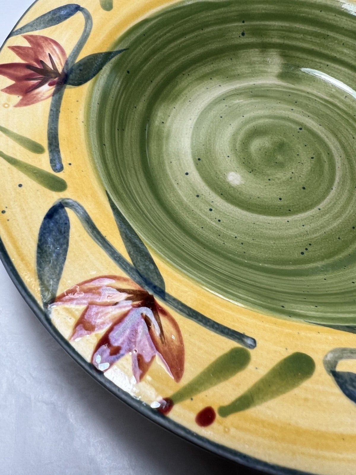 Three (3) Pier 1 Elizabeth Rimmed Soup Bowls - 9 3/4 inches - Image 5