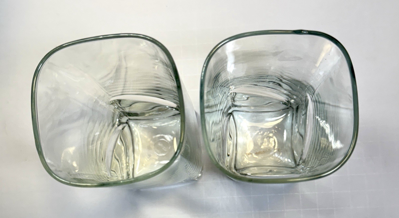 Set of 2 Durobor Verrières de Soignes Hi-Fi Tumbler Glasses 6 1/2” Belgium NOS - Image 2