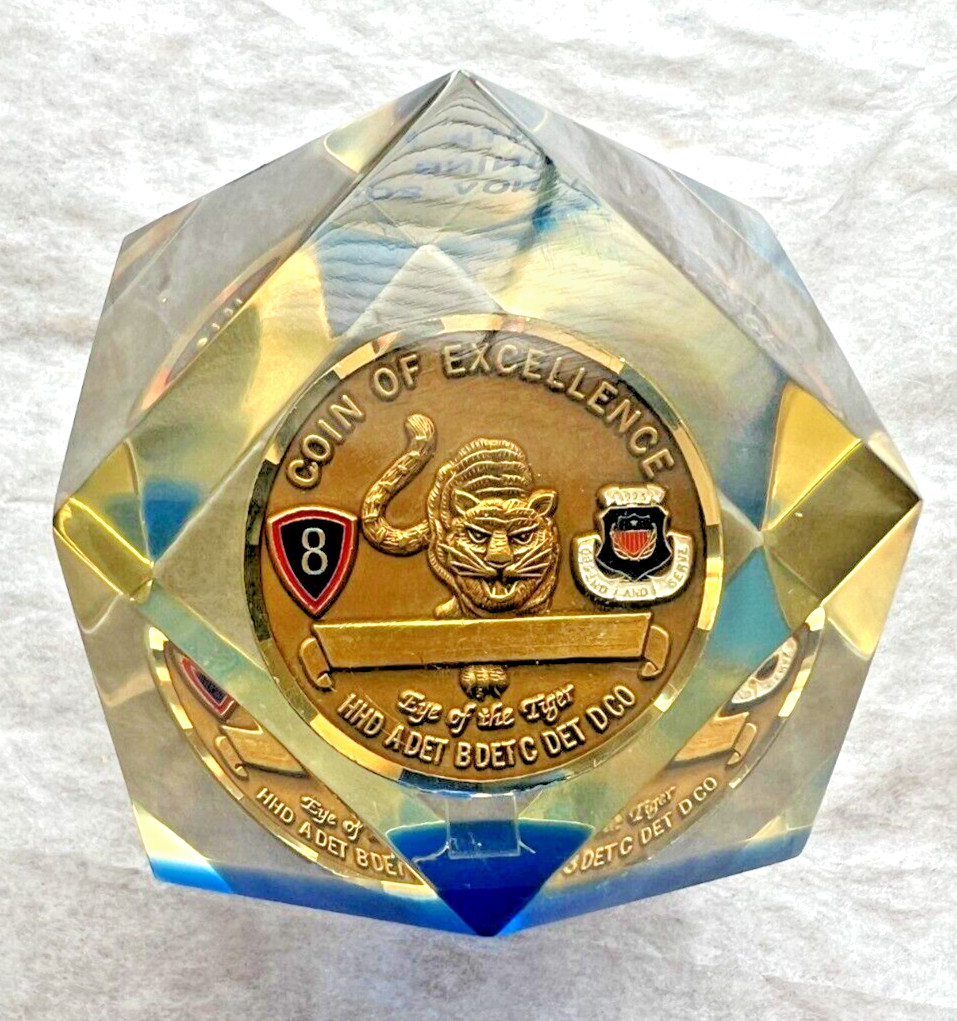 516th Personnel Services Tiger Battalion - Korea - Coin of Excellence - Encased