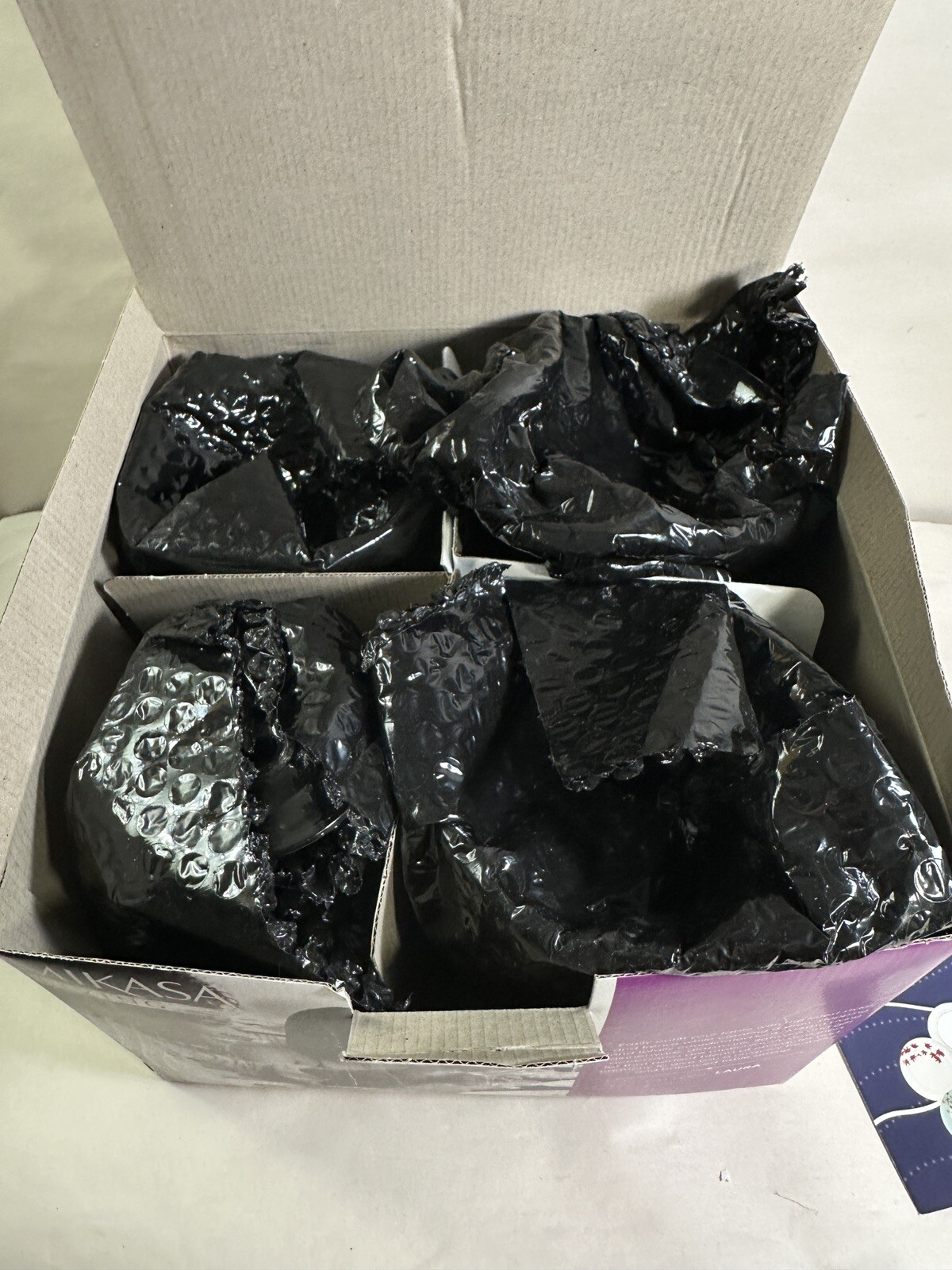 Set of 4 Mikasa Laura Crystal Martini Glasses - New in Box -- 11.5 ounces - Image 3