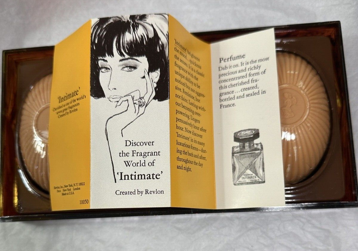 Revlon Intimate Perfumed Bath Soap - New in Plastic - Three Bars 3.6 Ounces Each - Image 3