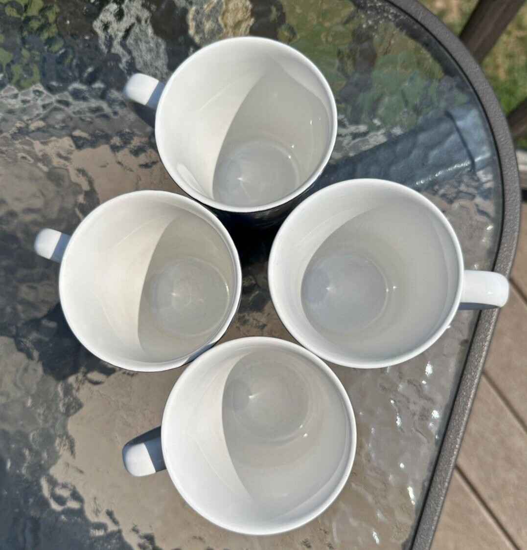 Four (4) Block Basics Sonora Mugs / Cups By Morag Benepe - 1999 Ceramic Pottery - Image 2