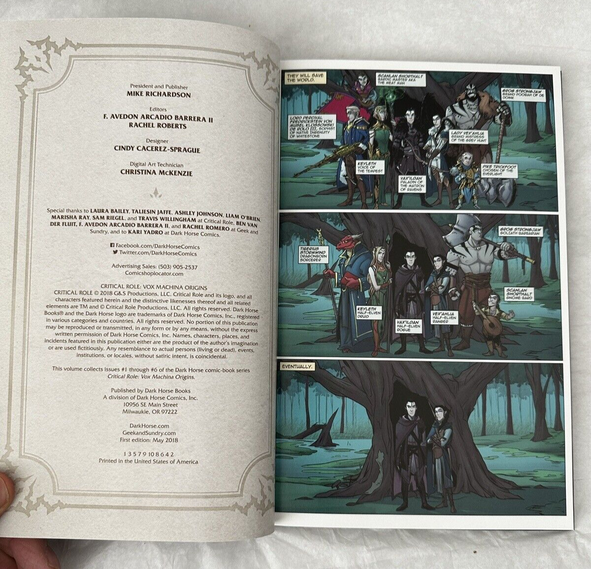 Critical Role Vox Machina Origins Volume 1 Hardcover 2018 - Image 3