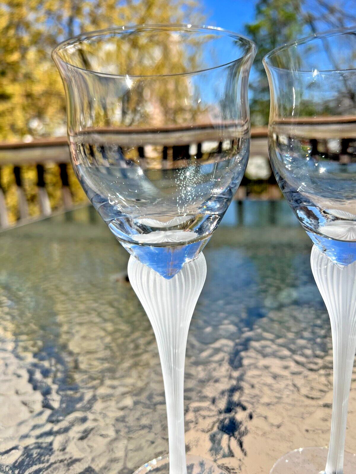 Two Spiegelau Antigone Wine Glasses - 8 1/4" Tall - Immaculate - Image 5