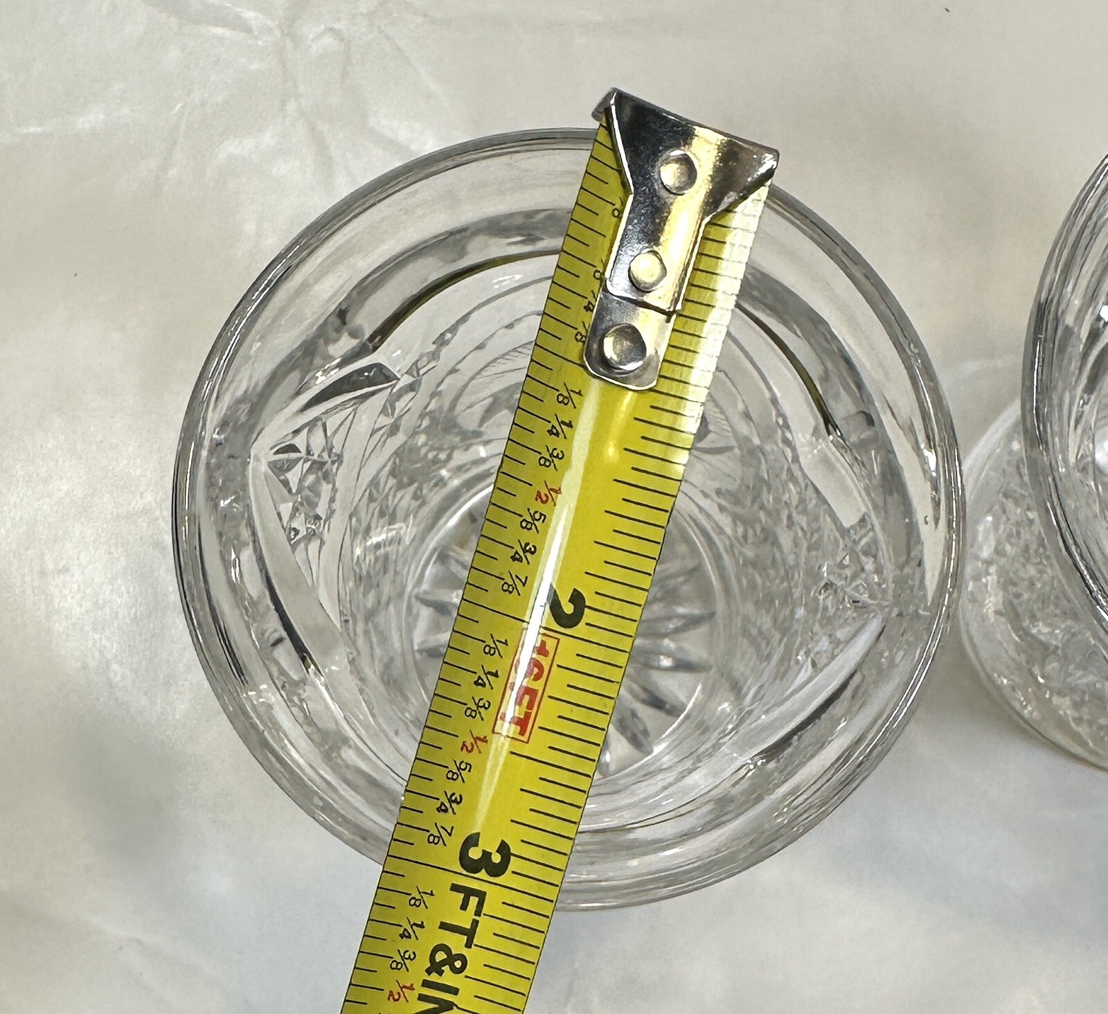 Set of Two (2) 4” American Brilliant Cut Crystal Tumbler Glasses - Image 6