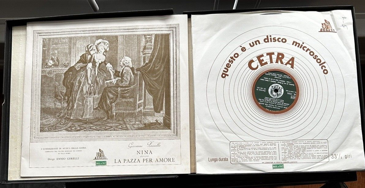 Paisiello: Nina O La Pazza Per Amore - Cetra LPC 1264 - Image 3