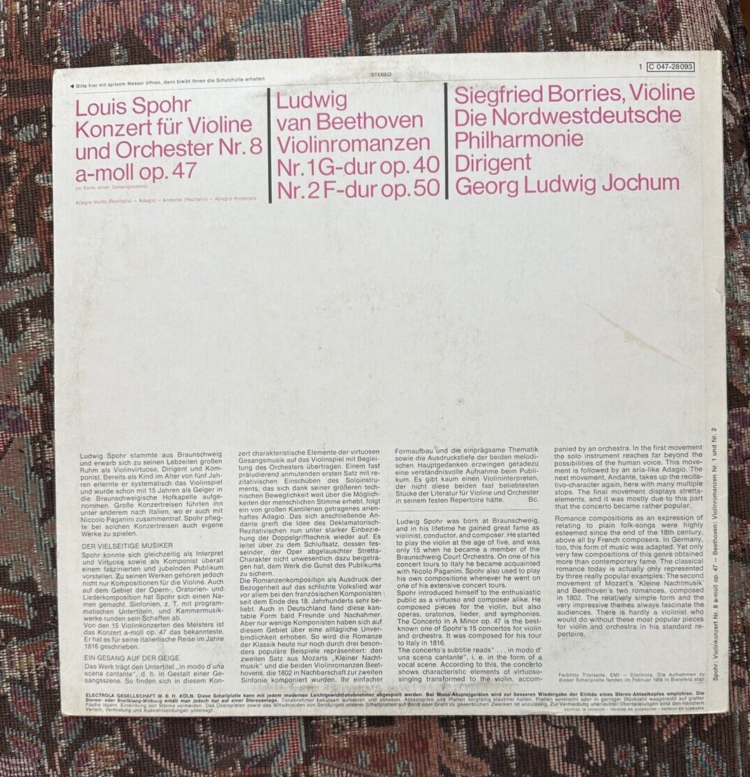 SPOHR Violin Concerto - Siegfried Borries, Nordwestdeutsche Philharmonie - Image 5