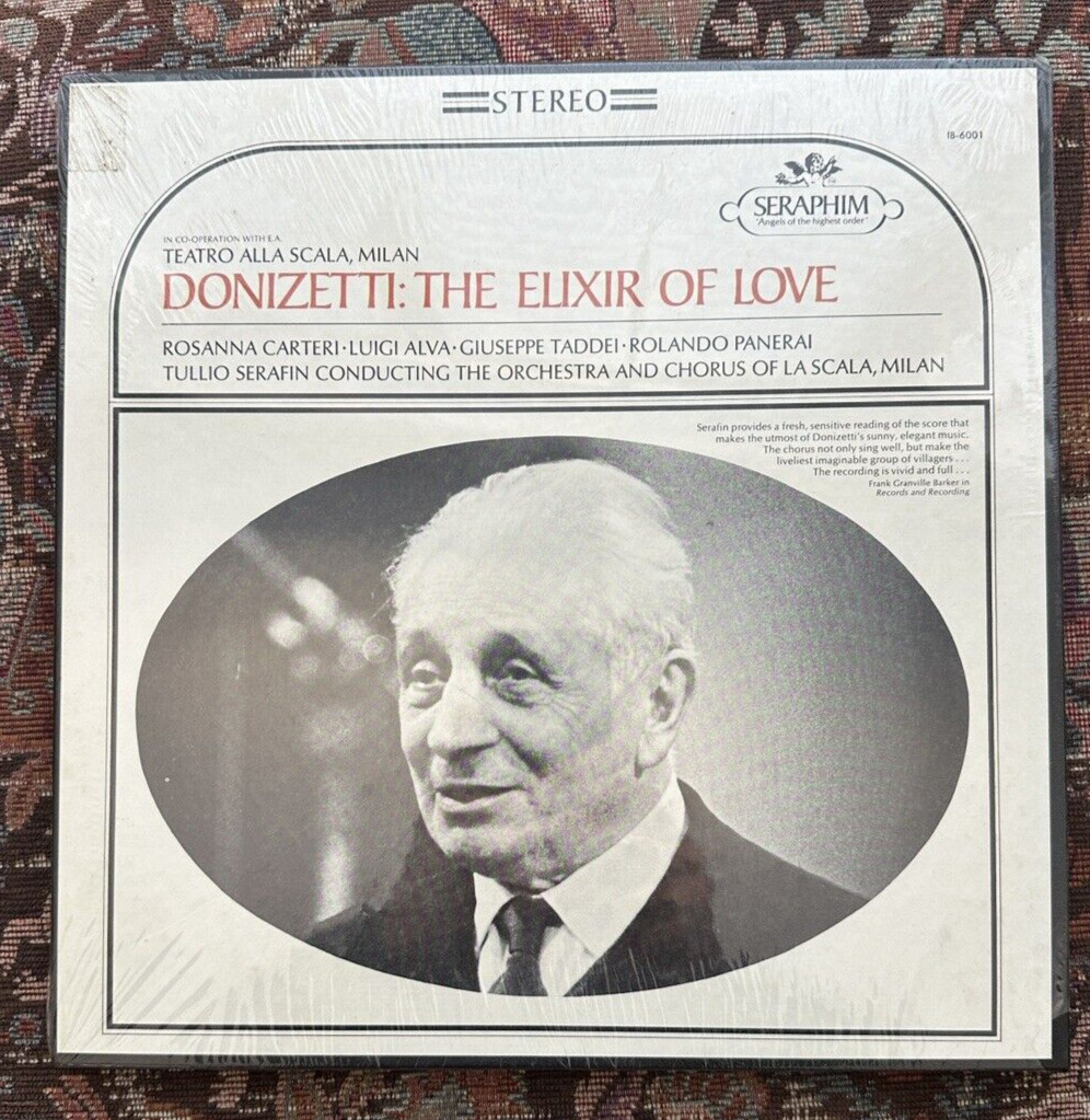 SEALED: The Elixir of Love - Gaetano Donizetti - Tullio Serafin Seraphim IB-6000
