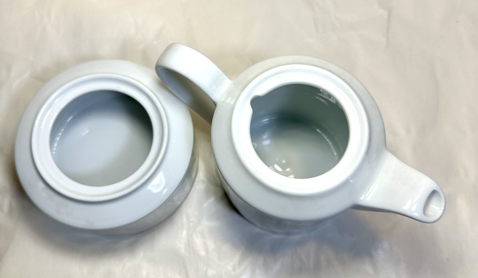 W Eschenbach Porcelain Creamer & Sugar Bowl - Bavaria Germany - Immaculate - Image 2