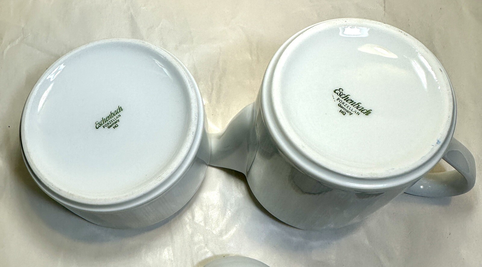 W Eschenbach Porcelain Creamer & Sugar Bowl - Bavaria Germany - Immaculate - Image 3