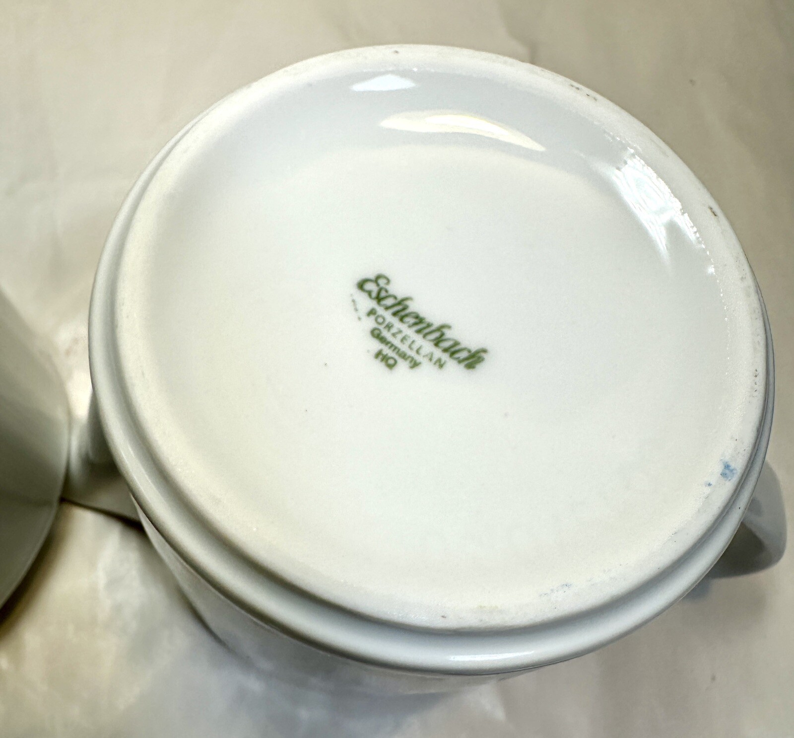 W Eschenbach Porcelain Creamer & Sugar Bowl - Bavaria Germany - Immaculate - Image 4