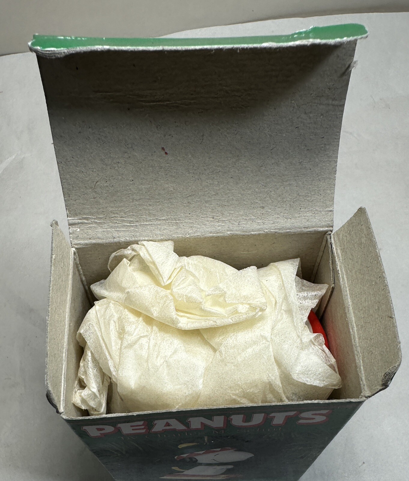 Vintage Korea Ceramic Peanuts Snoopy Christmas Ornament - Sledding - New in Box - Image 3