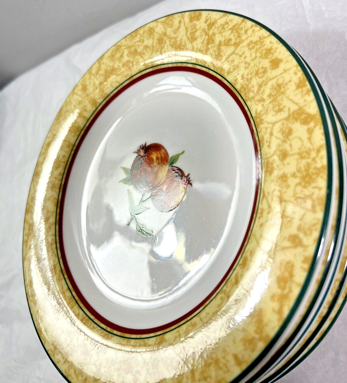 Set of Seven (7) Royal Doulton Augustine Fine China Salad Plates 7-7/8" - UK - Image 1