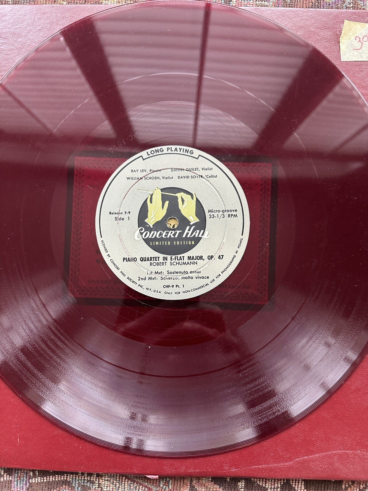 Robert Schumann - Piano Quartet Op. 47 - Concert Hall Limited Recordings - Image 4