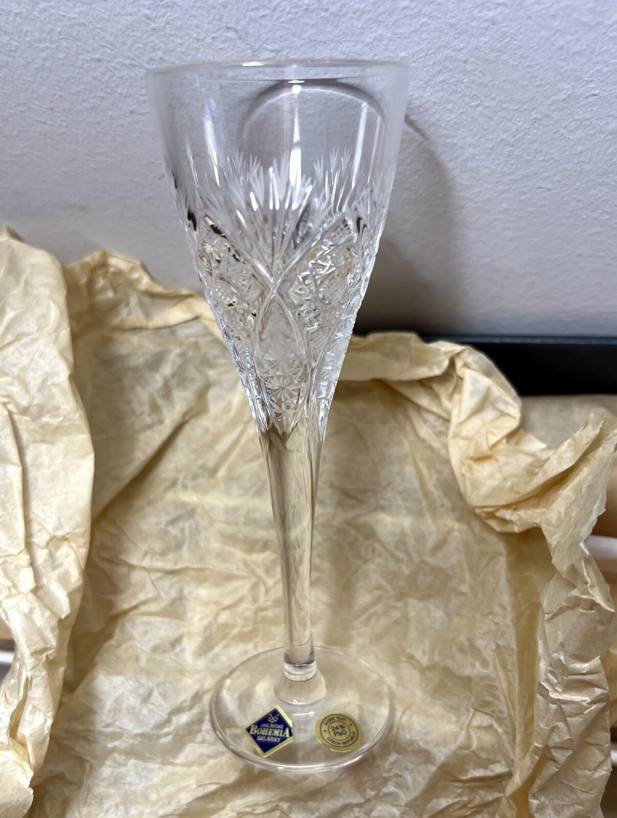 NIB: Six (6) Bohemia Jihlavske Sklarny Apertif/ Cordial Glasses 6” - Image 2