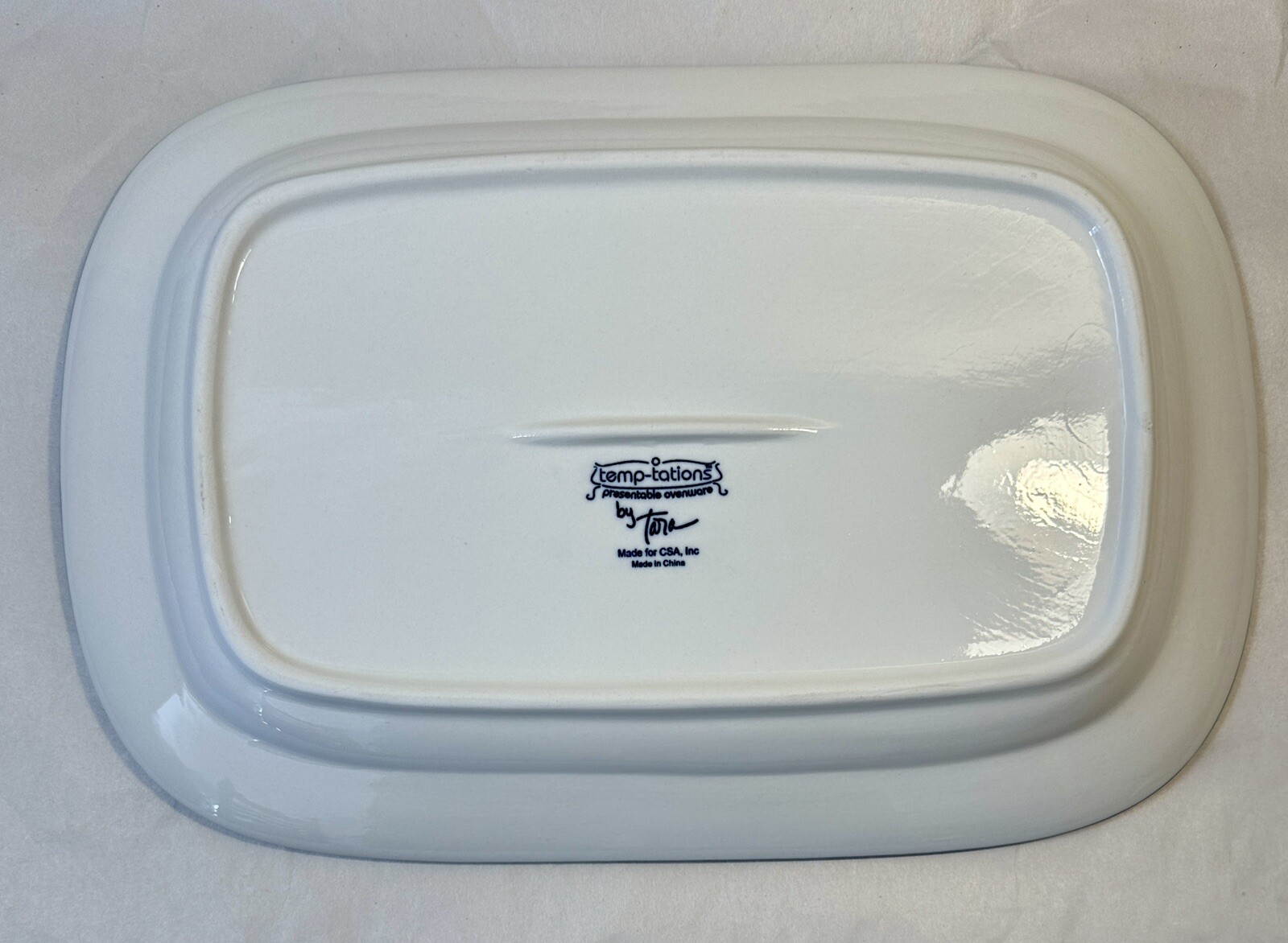 Temptations by Tara Birds Palms Ovenware 14” X 9.5” Serving Tray / Platter MINT - Image 5